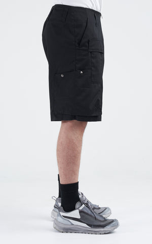 1. "PARELLEL" Cargo Shorts - BLACK