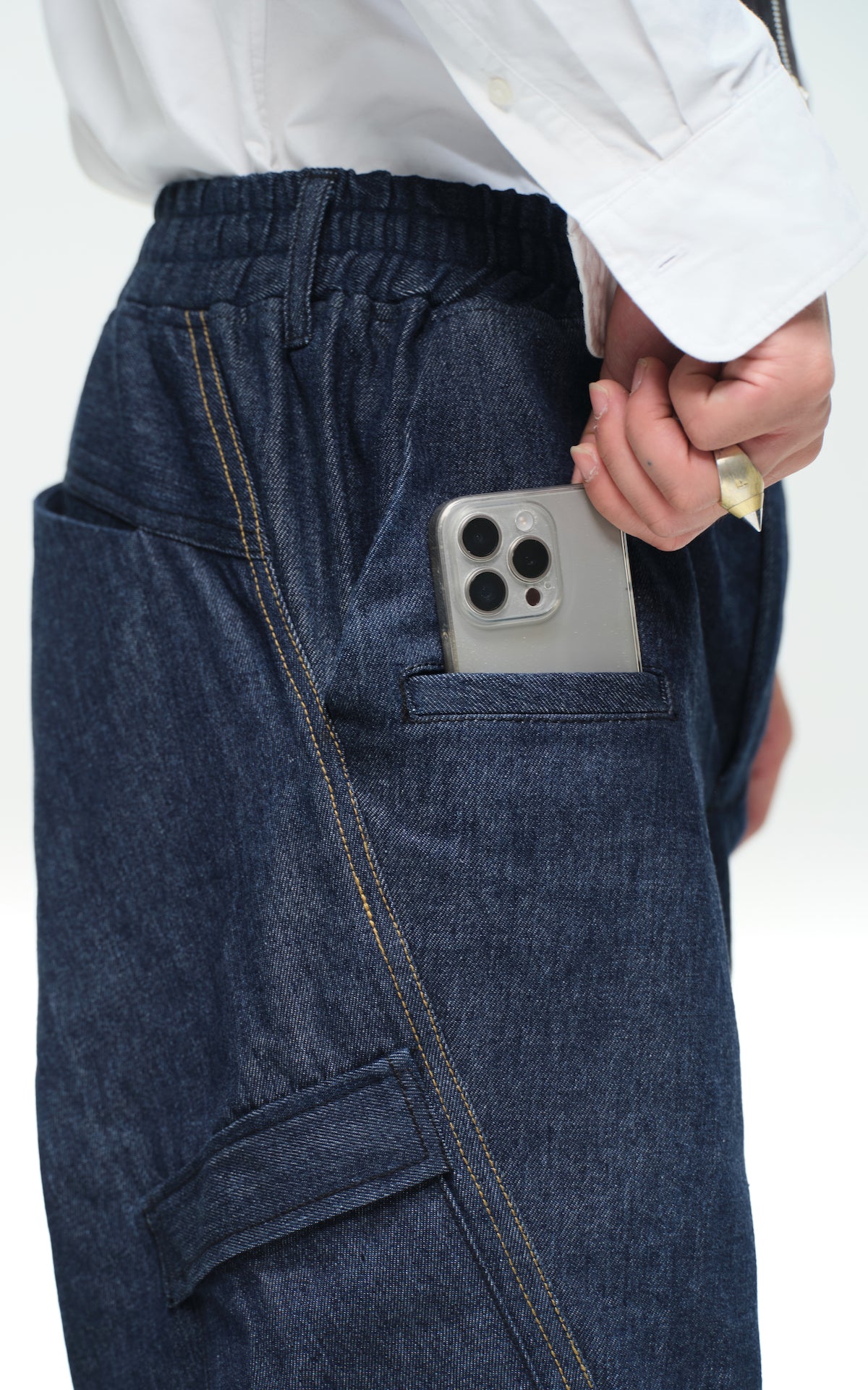 1. "THUNDEROUS" Denim Pants