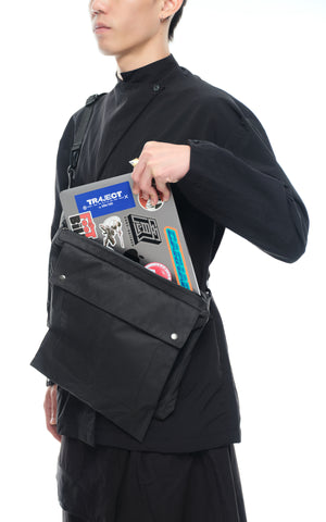 1. "TRAPESEUM" Cordura500D Folder_System 13" Laptop Sling Bag