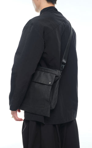 1. "TRAPESEUM" Cordura500D Folder_System 13" Laptop Sling Bag
