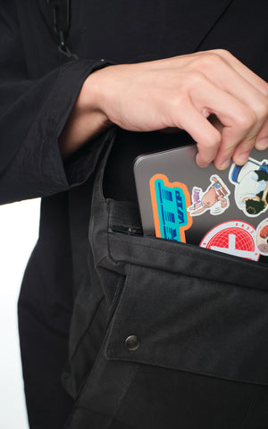 1. "TRAPESEUM" Cordura500D Folder_System 13" Laptop Sling Bag
