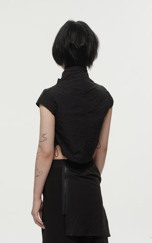 1. "PETALS" Wind/Oil/Water Proof Crop Top - Black