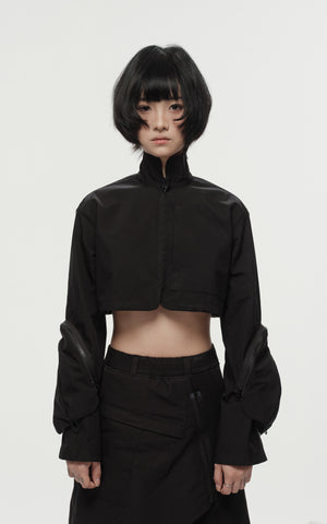 1. "REI" 3L Waterproof Cropped Jacket with Removable Bag