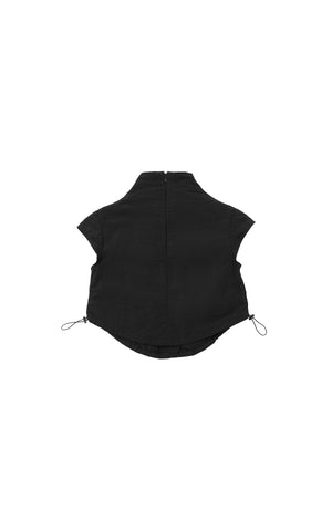 1. "PETALS" Wind/Oil/Water Proof Crop Top - Black