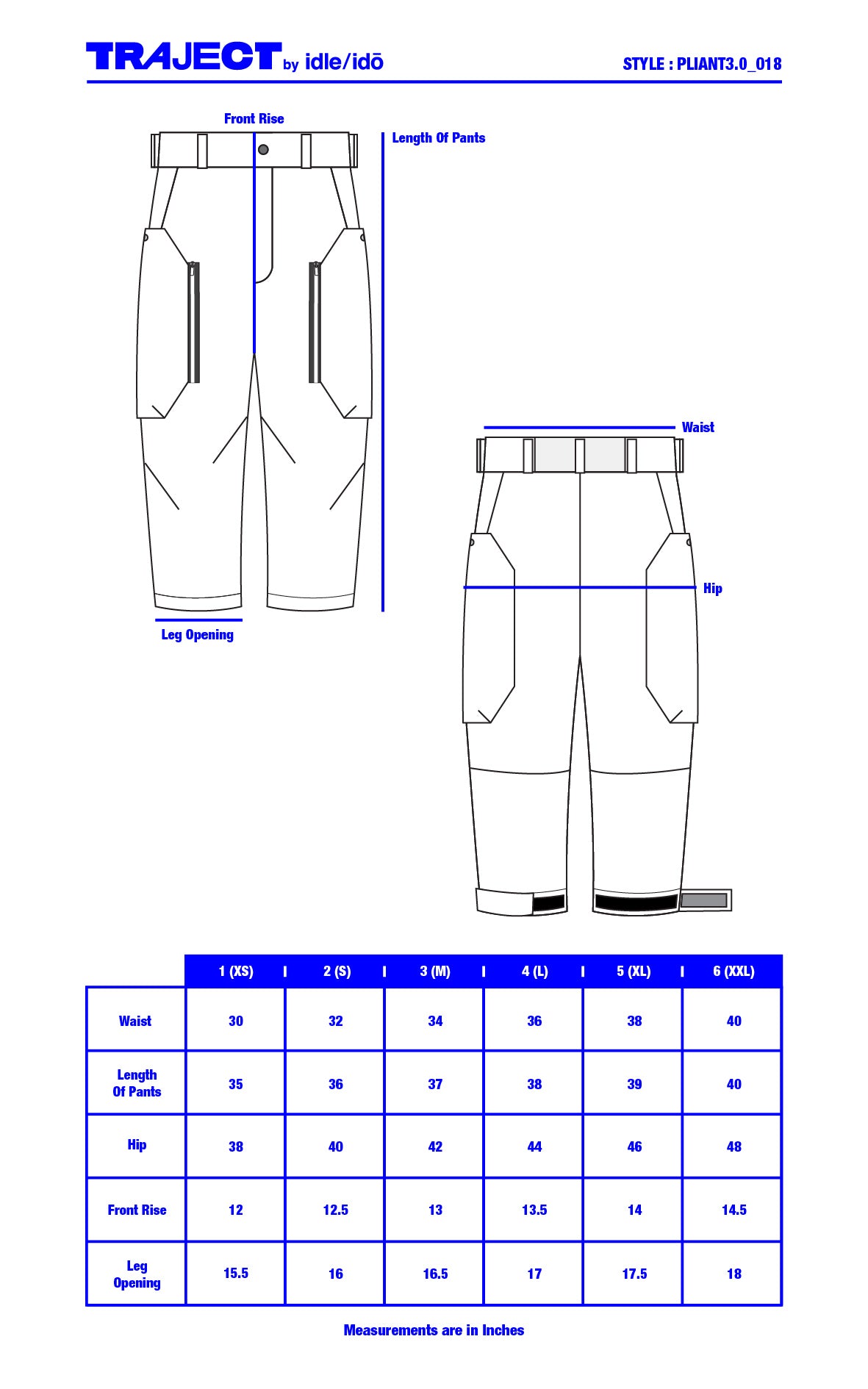 1. "PLIANT3.0" 4 Way-Stretch Cargo Pants