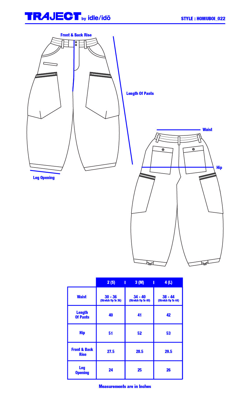1. "HOMUBOI" Adjustable Big Pants