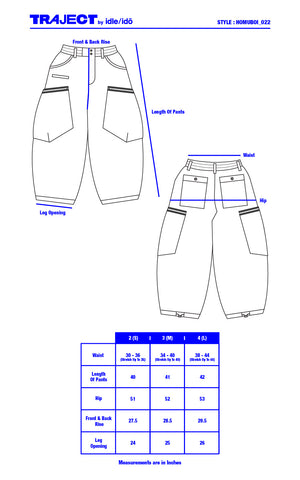 1. "HOMUBOI" Adjustable Big Pants