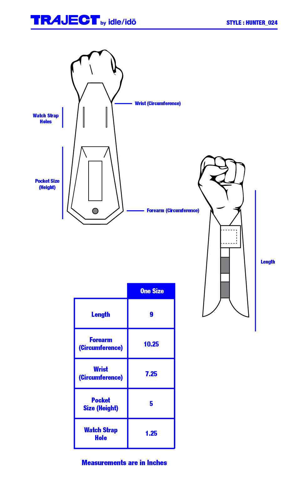 1. "HUNTER" 3L Waterproof Gauntlet (LEFT-HAND)