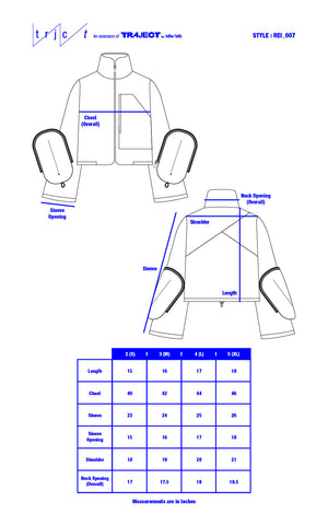 1. "REI" 3L Waterproof Cropped Jacket with Removable Bag