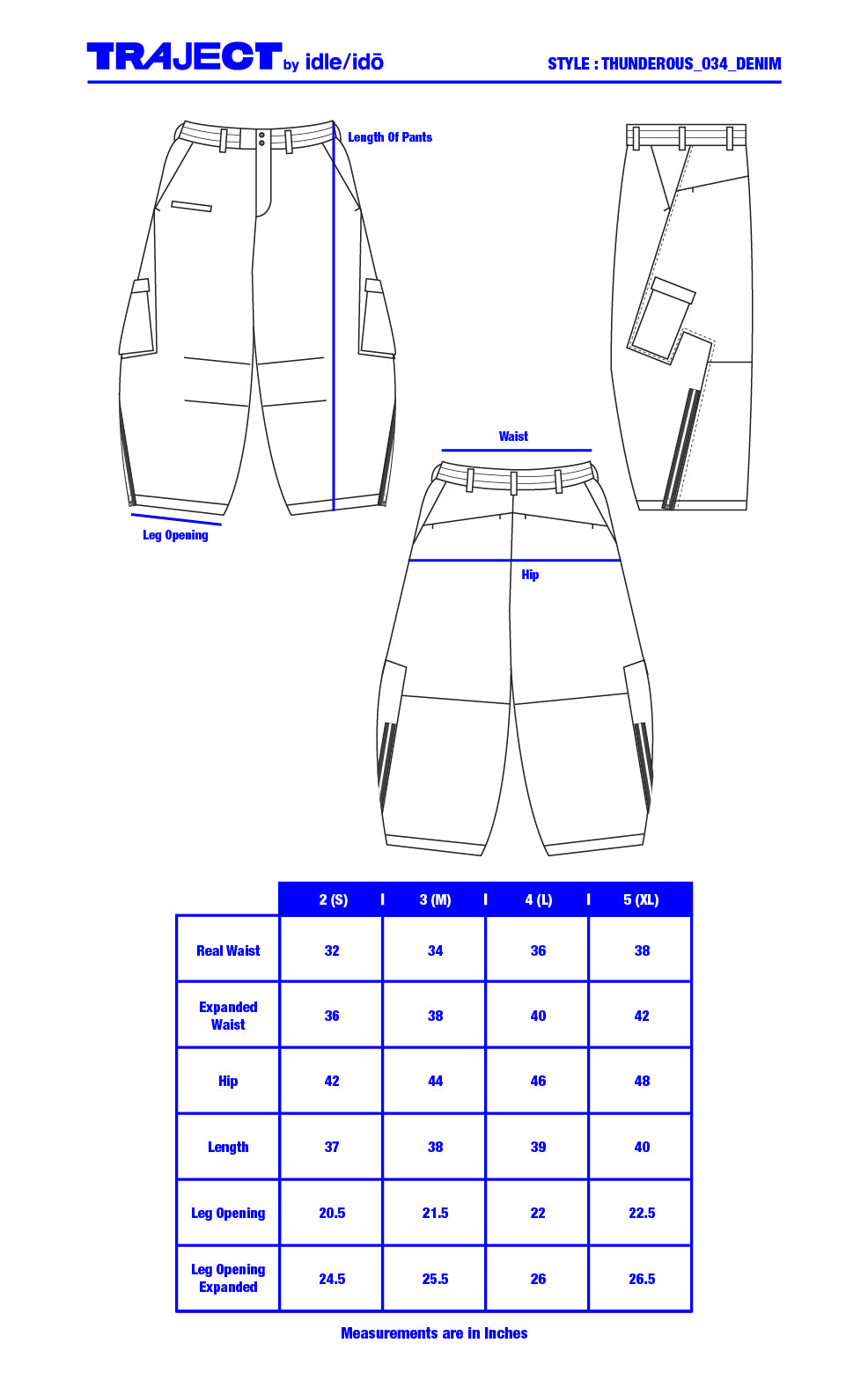 1. "THUNDEROUS" Denim Pants