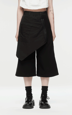 1. "NOCHEF" Cropped Skirt Pants