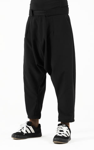 1. "CAPACIOUS" 4 Way Stretch Drop Crotch Crop Pants