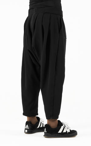 1. "CAPACIOUS" 4 Way Stretch Drop Crotch Crop Pants