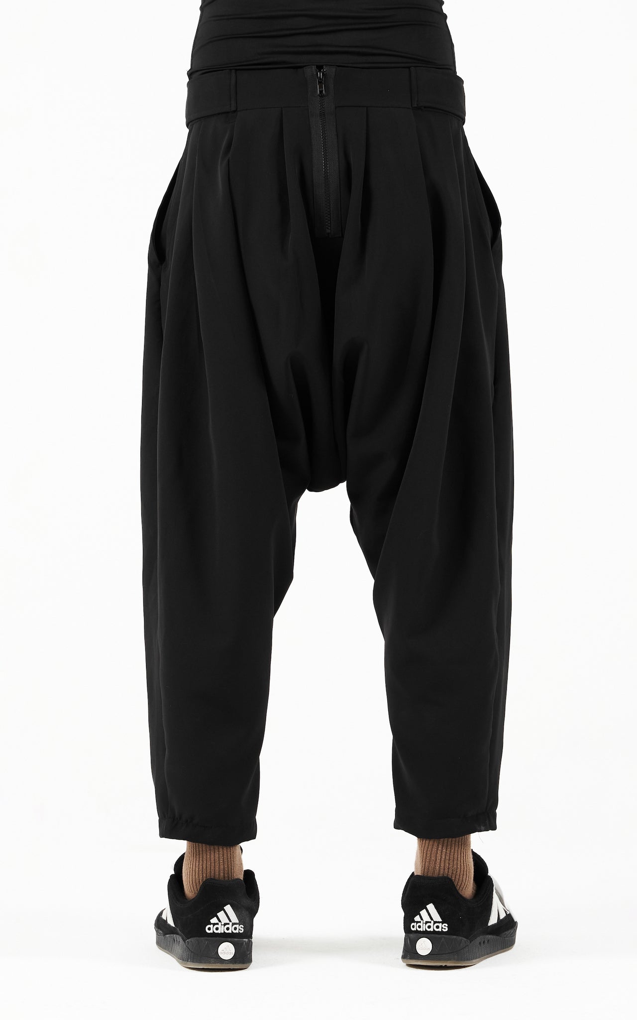 1. "CAPACIOUS" 4 Way Stretch Drop Crotch Crop Pants