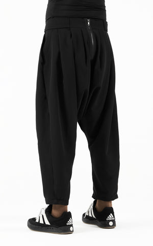 1. "CAPACIOUS" 4 Way Stretch Drop Crotch Crop Pants