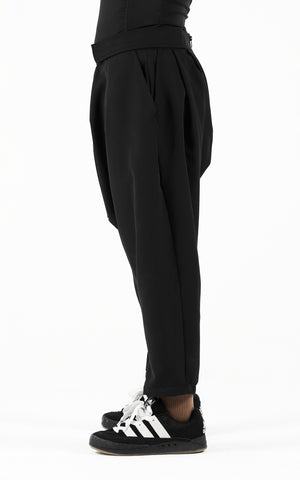 1. "CAPACIOUS" 4 Way Stretch Drop Crotch Crop Pants