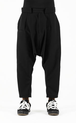 1. "CAPACIOUS" 4 Way Stretch Drop Crotch Crop Pants