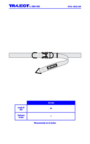 1. "HELIX" Buckle Fastening Belt.