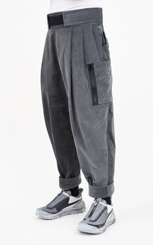 1. "COMMODIOUS" Corduroy Grey Pants