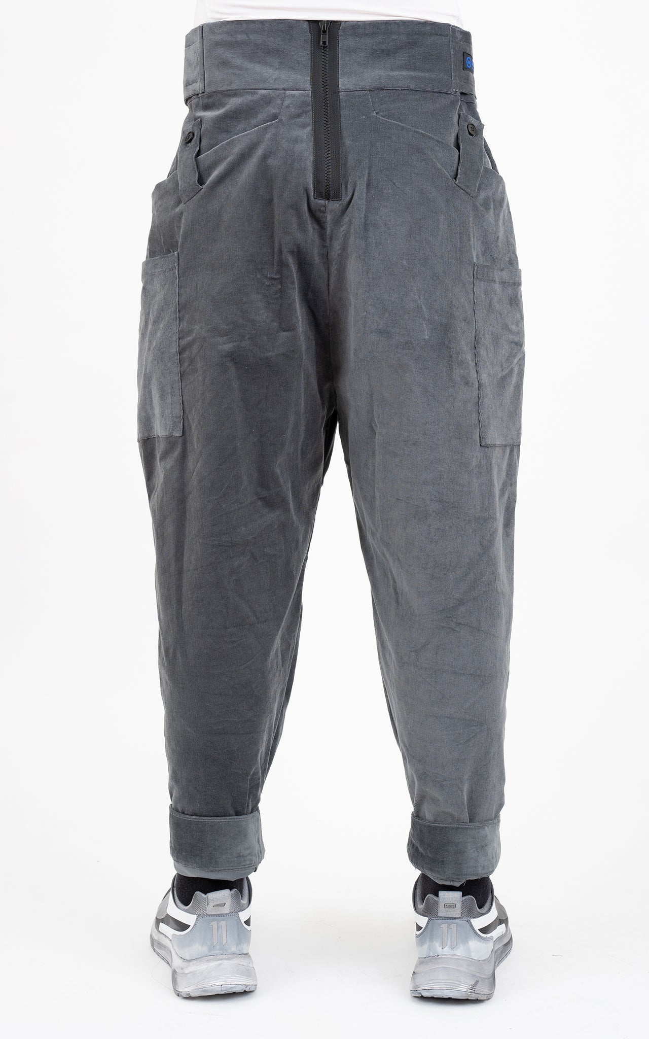 1. "COMMODIOUS" Corduroy Grey Pants