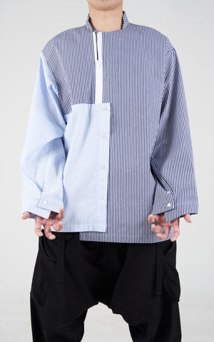 1. "IPMAN" Seersucker Cotton Shirt