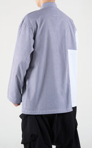 1. "IPMAN" Seersucker Cotton Shirt