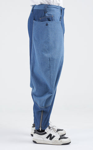 1. "BOBGRAY" Balloon Denim Pants