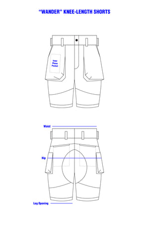 2. “Wander” Knee-Length Shorts