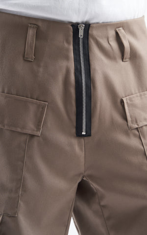 1. "PARELLEL" Cargo Shorts - KHAKI