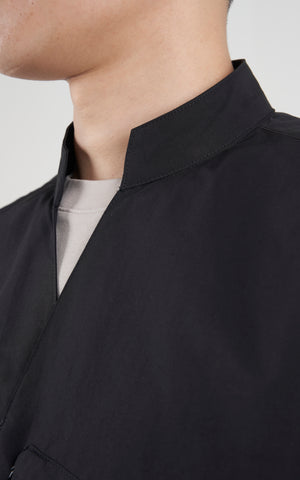 1. "ATREIDES" Black HD-Cotton Overshirt