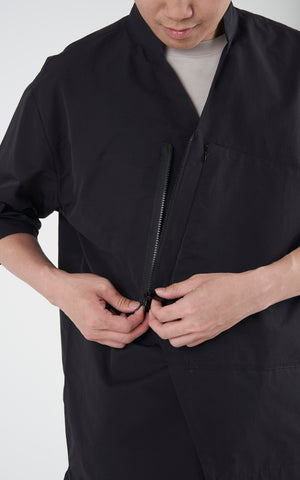 1. "ATREIDES" Black HD-Cotton Overshirt