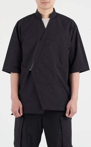 1. "ATREIDES" Black HD-Cotton Overshirt