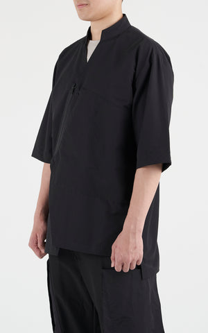 1. "ATREIDES" Black HD-Cotton Overshirt