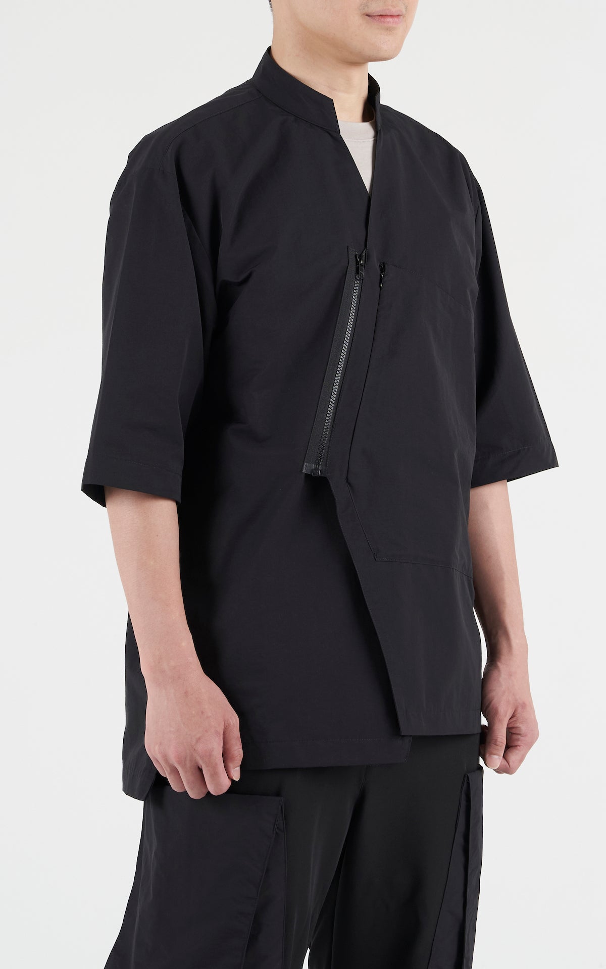 1. "ATREIDES" Black HD-Cotton Overshirt