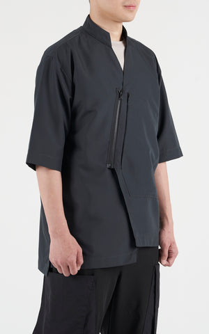 1. "ATREIDES" Grey Japanese Cotton Overshirt